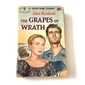THE GRAPES OF WRATH (A BANTAM GIANT) John Steinbeck VINTAGE 1951 Edition